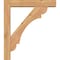 Ekena Millwork Olympic Block Smooth Bracket w/ Offset Brace, Western Red Cedar, 5 1/2"W x 28"D x 32"H BKT0604X28X32OLY05SWR - alternate 2